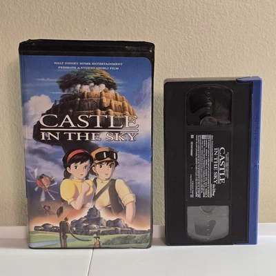 Castle In The Sky VHS - Studio Ghilbi Disney 1986 Black Clamshell Animated  — 第 1/4 张图片