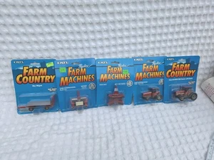 5 Ertl Farm Country 1/64 Case IH 8950 Tractor Duals 7130 Wing Disc Planter Wagon - Picture 1 of 11