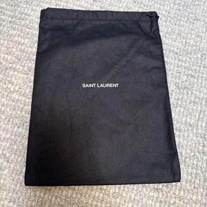 Saint Laurent gefütterter Schuh Staubbeutel schwarz Handtasche Reise Aufbewahrung 10" x 13" - Bild 1 von 1