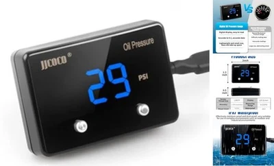232PSI Oil Pressure Gauge LED Digital Display 12V Press Single Display Blue - Image 1 of 4