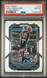 2022 Panini Prizm Paolo Banchero #249 Argento PSA 8 - Foto 1 di 2