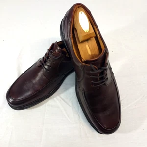 Ecco Herren Elegante Schuhe US Größe 13 Braun Leder Bequem Oxford Schnürschuhe EU 48 - Bild 1 von 11