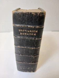 1827 Breviarium Romanum Latin Catholic Prayer Book Vellum Bound Antique - Picture 1 of 11