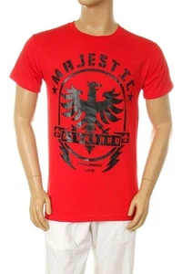 NW Men's Printed Majestic Hipster Graphic Red Sost Cotton T-shirt S M L XL 2XL - Picture 1 of 4