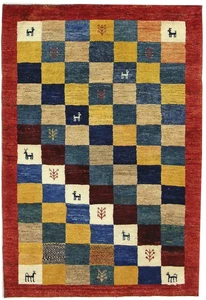 Perser Gabbeh Loribaft 115x79 Orientteppich Teppich Handgeknüpft - Imagen 1 de 10