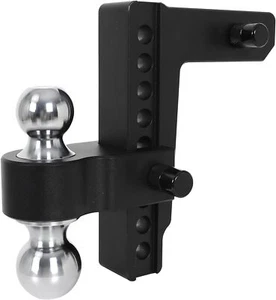 12500 lb Towing Hitch Dual Ball Mount Trailer 2" Receiver 8" Drop Adjustable - Picture 1 of 7