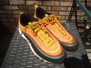 Nike Air Max 97 Sunburst Men’s Size 10 Athletic Shoes 2019 CK9399-001 Pinwheel - Picture 1 of 9