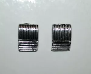 Vintage Silver Tone Earrings Clip On - Picture 1 of 1