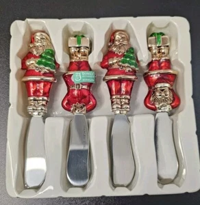 TOWLE Silberschmiede SANTA 4-teiliges versilbertes & Epoxid Streuer-Set #T075257 - Bild 1 von 9