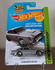 2014 Hot Wheels HW Workshop ASTON MARTIN 1963 DB5 200/250 - Picture 1 of 2