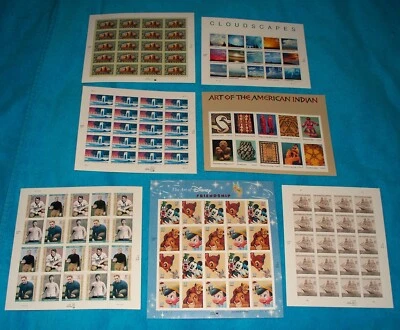 US 2003 -2004 - 7 panes, Sc 3811a, 3854, 3862, 2868a, 3869, 3873, 3878, MNH - Image 1 of 4
