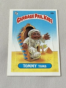 1985 Topps Garbage Pail Kids Series 1 Sticker Card #36b Tommy Tomb. - Picture 1 of 1