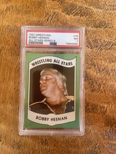 1982 WRESTLING ALL STARS SERIES B BOBBY BRAIN HEENAN ROOKIE #15 PSA 7 NM