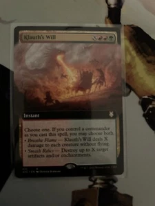 1x Klauth’s Will MTG Commander: AFC Extended Art Rare Nonfoil NM - Picture 1 of 1