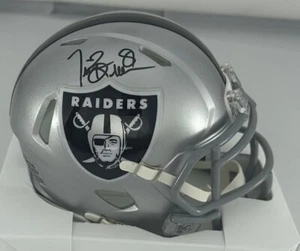 Oakland Raiders Hall of Famer TIM BROWN Signed Riddell Mini Helmet AUTO - BAS - Picture 1 of 1