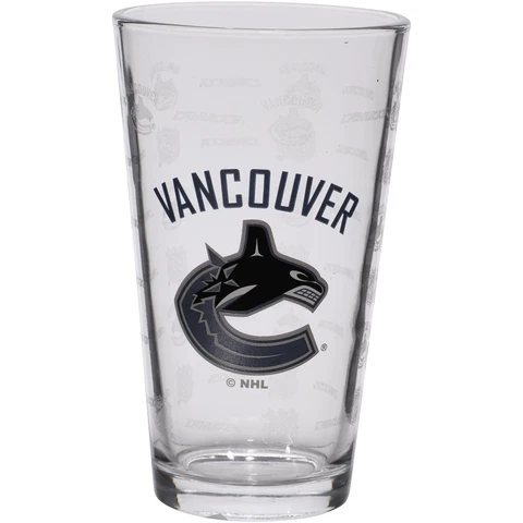 Vancouver Canucks 16oz. Sandblasted Mixing Glass Cover