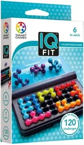 IQ Fit Puzzle Game with 120 Challenges Smart Games For adults & kids Aged 6+ - Picture 1 of 3
