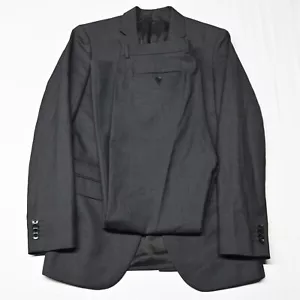 Theory 40L 34x32 Slim Charcoal Gray 100% Wool Mens Jacket Pants Suit - Picture 1 of 12