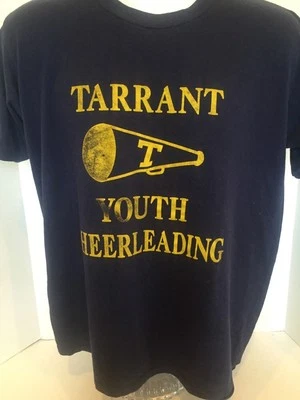 Camiseta de porristas Tarrant Youth vintage para hombre L 50/50 mezcla puntada única Foto 1 de 4