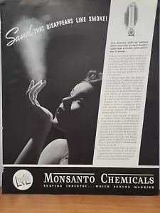 1941 Monsanto Chemicals Fortune WW2 Print Ad Sand Smoke Blow - Bild 1 von 2