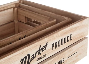 Wooden Crate ~ Farmers Market Stall / Storage / Vintage / Gardening - Picture 1 of 9