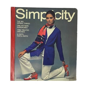 1969 February Simplicity Spring Catalog Sewing Pattern Giant Store Counter Book - Picture 1 of 16