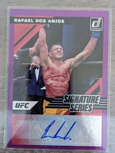 Rafael Dos Anjos 2022 Donruss UFC Signature Series Auto #SS-RDA Purple Holo SP - Picture 1 of 2