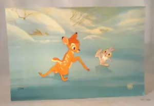 VINTAGE DISNEY ART EDITIONS BAMBI "KINDA WOBBLY" POST CARD - Picture 1 of 2