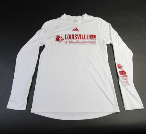 Louisville Cardinals adidas Creator Long Sleeve Shirt Men's White Used Cover