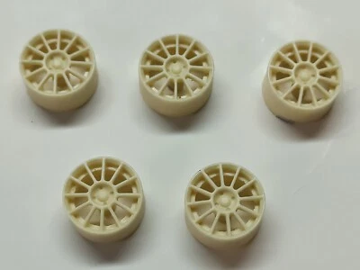 Cerchi Abarth SS 4 fori scala  1/24 20 mm Transkit Rally   - Immagine 1 di 2