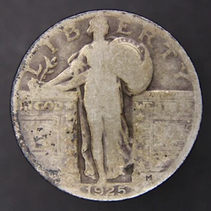 1925 Standing Liberty Quarter - 25c - Nicely Circulated - Great Book Filler! - Picture 1 of 2