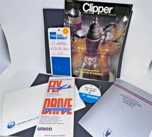Pan Am JAL American Clipper Magazine 1973 Airlines Memorabilia Ephemera menu - Bild 1 von 9