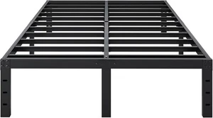 Bed Frame Queen Size, 14 Inch Heavy Duty Metal Platform Bed Frame No Box Spring - Picture 1 of 8