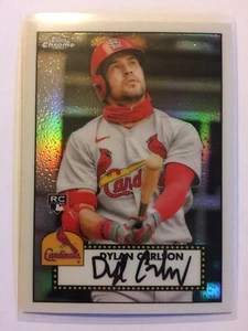 2021 Topps Dylan Carlson 1952 Topps Chrome Redux RC TC52-33 St. Louis Cardinals - Picture 1 of 2