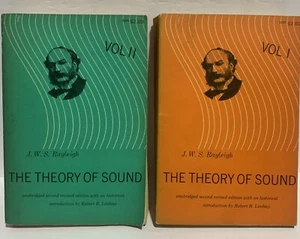 The Theory of Sound by Lord Rayleigh Vol.1&2 2nd Ed. 1st US 1945 - Foto 1 di 7