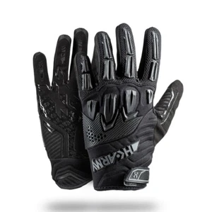 HK Army Paintball Full Finger Hardline Armoured Gloves - Blackout Large L - Picture 1 of 4