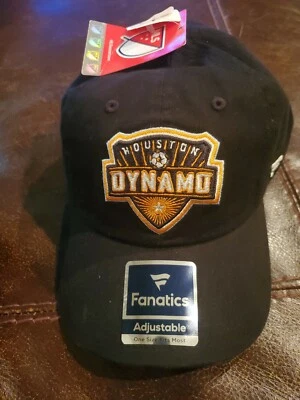 Houston Dynamo - MLS Soccer Black Slouch Dad Hat Adjustable Cap by Fanatics NWT - Image 1 of 4