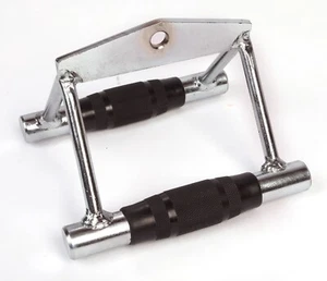 Rubber Coated Close Grip Triangle Attachment Heavy Duty Weight Lifting Gym - Picture 1 of 5