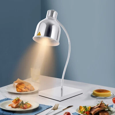 Food Heat Lamp Food Warming Light 360?? Rotating Food Warming Lamp Silver 250W - Image 1 of 4