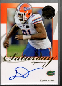 B4410- 2008 Press Pass Legends Saturday Signatures #SSDH2 Derrick Harvey Auto - Picture 1 of 2