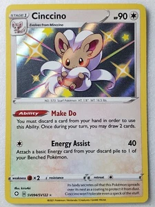 Tarjeta Pokémon HOLO Cinccino SV094/SV122 - CASI NUEVA/M - BÓVEDA BRILLANTE Destinos Brillantes - Imagen 1 de 2