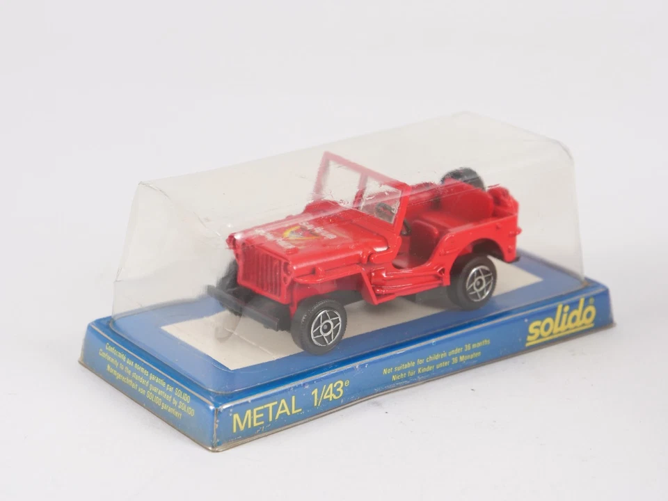Solido 1/43 Jeeps Willys Bobby Firefighter - Image 1 of 4