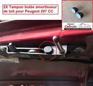 Tampon butée amortisseur toit montant pare-brise Peugeot 207 CC + notice 8484Y0 - Bild 1 von 7