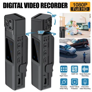 Mini Body Camera Video Audio Recorder Night Vision HD 1080P Wearable Police Cam - Picture 1 of 16