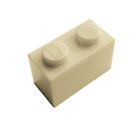 LEGO 10 Piece Stone 1x2 in Beige (Tan) Bricks 3004 New Building Blocks Basic City