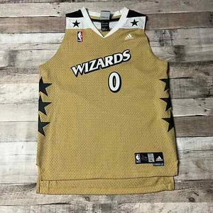 Gilbert Arenas Jersey Youth Large Gold Washington Wizards NBA Basketball - Picture 1 of 9