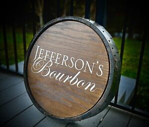 WOW LOOK@THAT! REAL DEAL JEFFERSONS BOURBON AGING BARREL CUT TOP FROM DISTILLERY