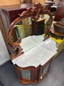 Magnificent | Neoclassical | Victorian Manner | Grand CHIFFONIER c/w MARBLE TOP - Picture 1 of 24