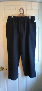 MADEWELL Size PL  Black  pants $109 New w/oTag brushed cotton - Picture 1 of 10