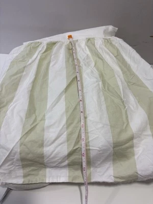 FALDA DE CAMA A RAYAS SIMPLEMENTE SHABBY CHIC DOBLE ROSA BRITÁNICA CABAÑA Foto 1 de 4